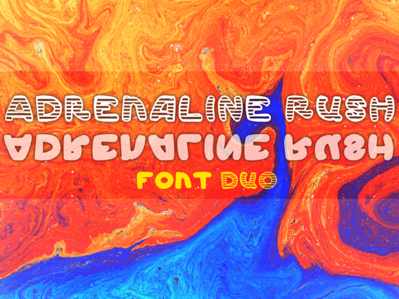 Adrenaline Rush: A Bold Display Font for Web Design