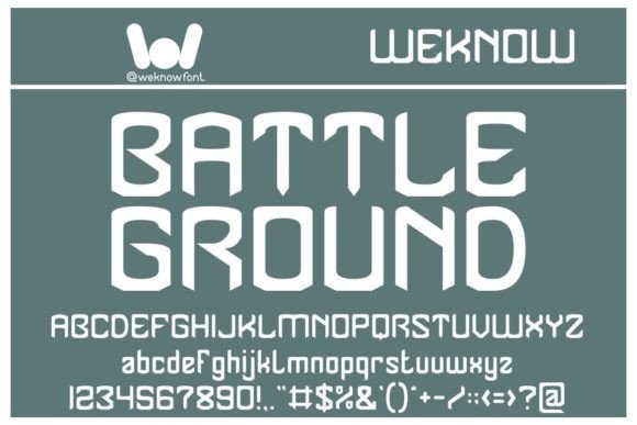Battle Ground: A Gothic Display Font for Editorial Impact