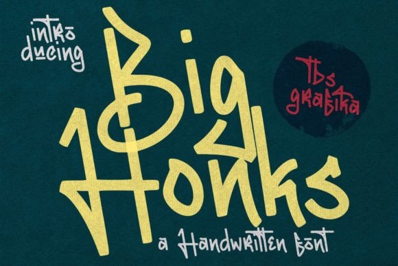 Big Honks: A Bold Graffiti Display Font for Web