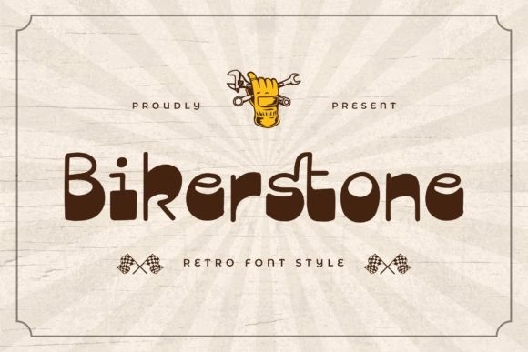 Bikerstone: A Retro Display Font for Web Design