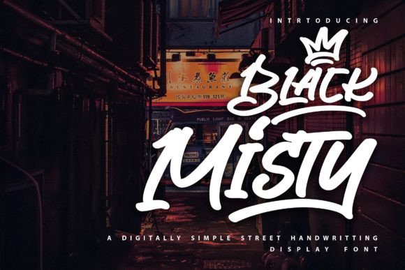 Black Misty: A Premium Display Font for Brand Identity