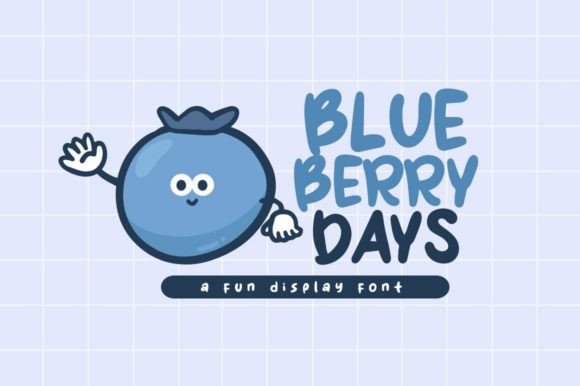 Blueberry Days: A Playful Display Font for Editors