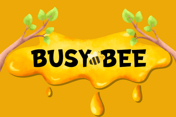 Busy Bee: The Perfect Display Font for Kids Campaigns