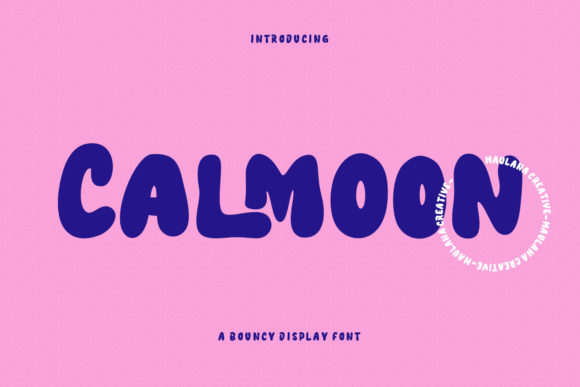 Calmoon: A Bouncy Display Font for Web Design