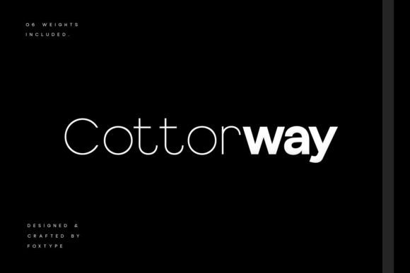 Cotterway: A Modern Display Typeface for Web Design