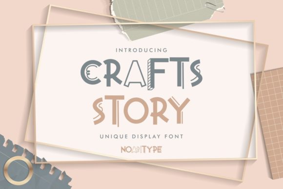 Crafts Story: A Bold Display Font for Makers