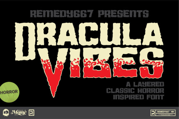 Dracula Vibes: A Gothic Display Font for Editorial Design