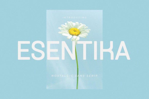Esentika: A Modern Sans Serif Typeface for Editorial Design