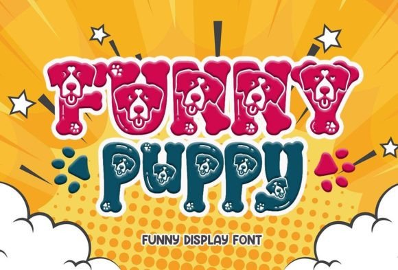 Funny Puppy: A Playful Display Font for Creative Projects