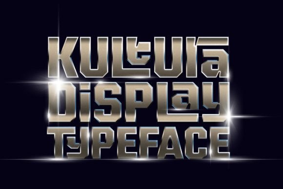 Kultura: A 90s-Inspired Display Font for Bold Branding