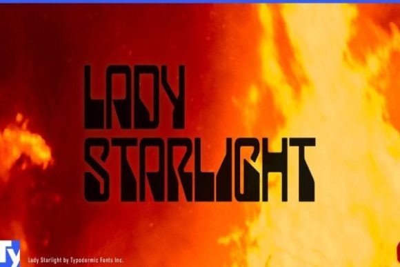 Lady Starlight: A Bold Display Font for Web Design
