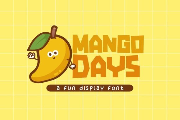 Mango Days: A Playful Display Font for Editorial Design