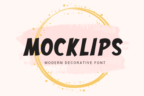 Mocklips: A Bold Display Font for Brand Identity
