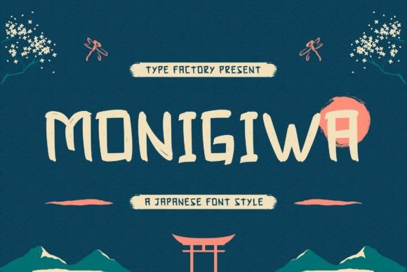 Monigiwa: A Japanese-Inspired Display Font for Business