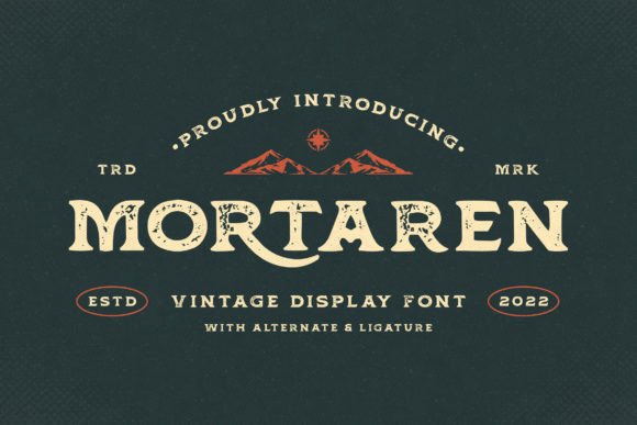 Mortaren: A Vintage Serif Font for Timeless Branding
