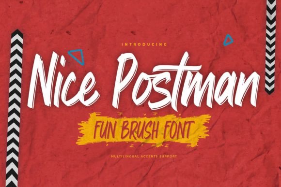 Nice Postman: A Brush Display Font for Editorial Design