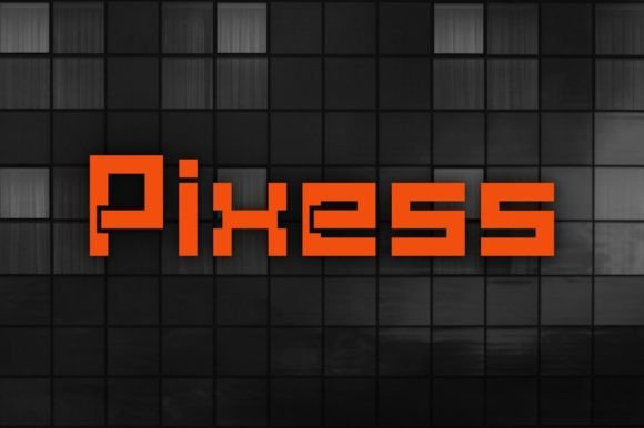 Pixess: A Bold Display Font for Crafters