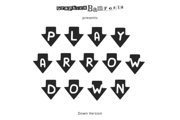 Play Arrow Down: A Dynamic Display Font for Web Design