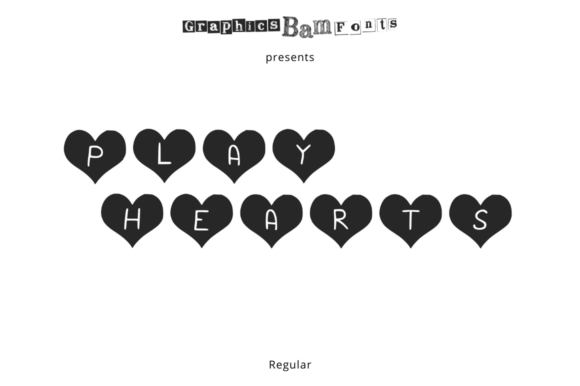 Play Hearts Regular: A Romantic Display Font for Makers