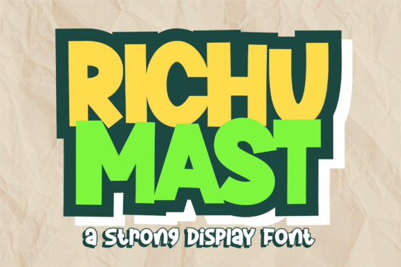 Richu Mast: A Playful Display Font for Small Business Branding