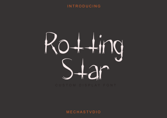 Rotting Star: A Haunted Display Font for Branding