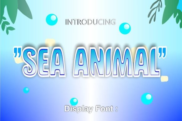 Sea Animal: A Quirky Display Font for Marketers
