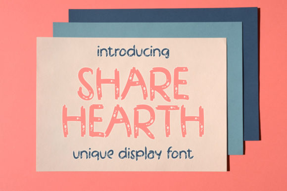 Share Hearth: A Fresh Display Font for Editorial Design
