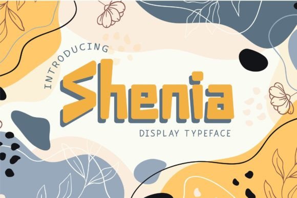 Shenia: A Bold Display Font for Your Brand
