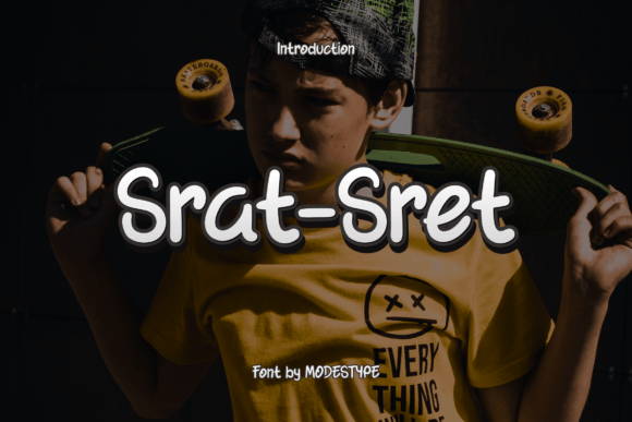 Srat Sret: A Bold Display Font for Modern Editorial Design