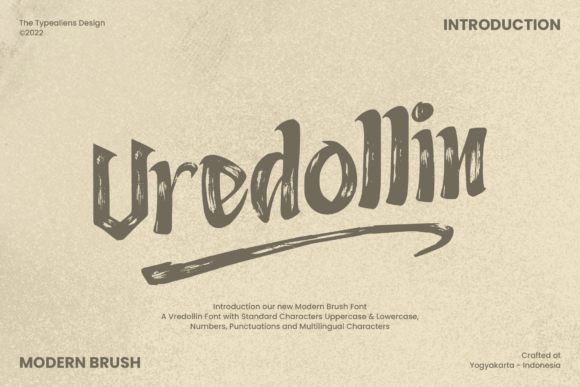 Vredollin: A Modern Brush Font for Your Brand
