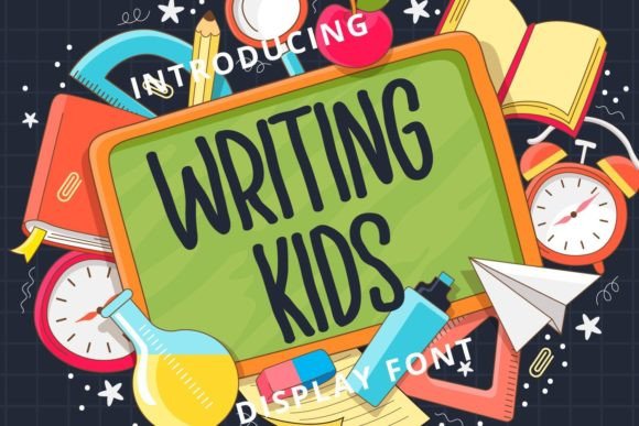 Writing Kids: A Cute Handwritten Display Font Review